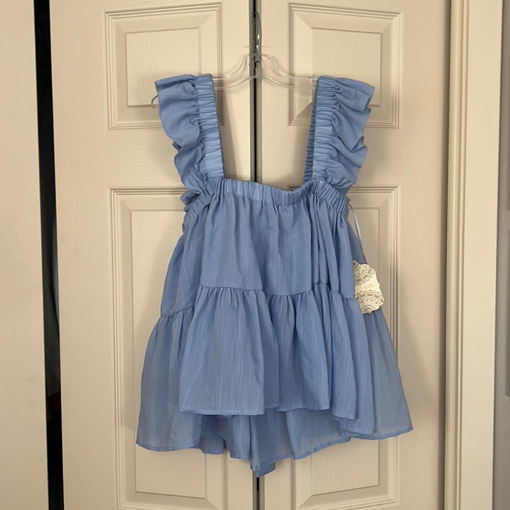 Brand new blue altar’d state blouse